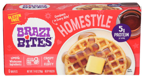 BRAZI BITES WAFFLES HOMESTYLE - 7.4 OZ