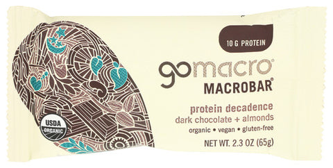 GOMACRO BAR DRK CHOC CHIP ALMND - 2.3 OZ