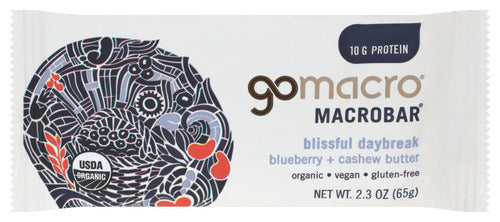 GOMACRO BAR CASHEW BLUEBERRY - 2.3 OZ
