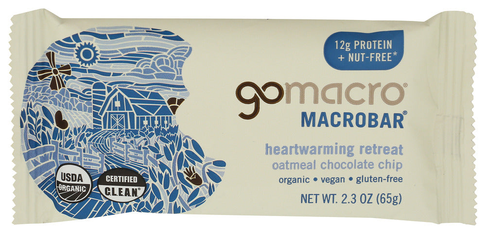 GOMACRO BAR OATMEAL CHOC CHIP - 2.3 OZ