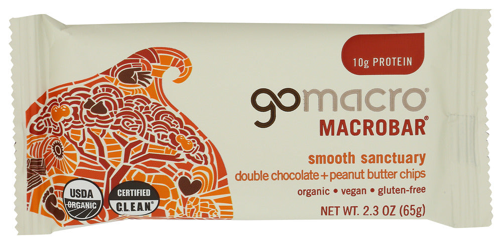 GOMACRO BAR DBL CHOC PNUT BTTR - 2.3 OZ