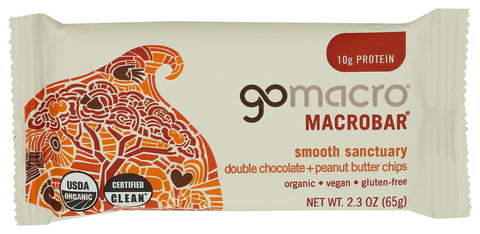 GOMACRO BAR DBL CHOC PNUT BTTR - 2.3 OZ