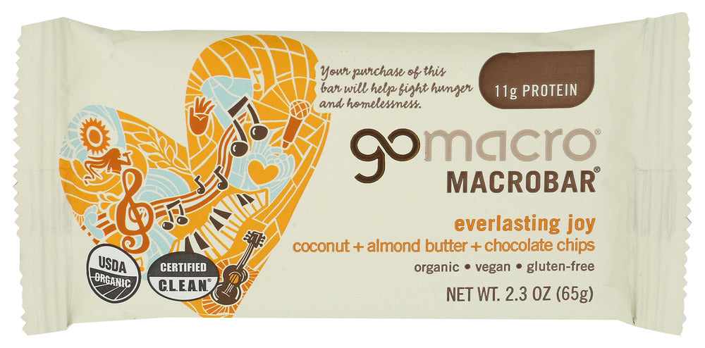 GOMACRO BAR CCNT ALM BT CH CHP - 2.3 OZ