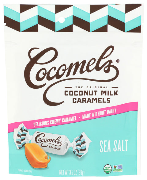 Cocomels 
Caramels Ssalt Pouch Org, 3.5 OZ.