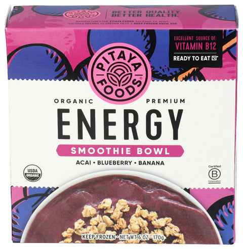 Pitaya Foods Bowl Smthie Orgnc Energy, 6 OZ.