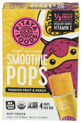 Pitaya Foods Smoothie Pop Pf Pch Org, 12 FO.