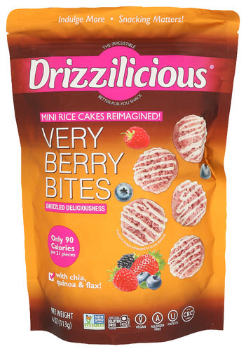 DRIZZILICIOUS RICE CAKE MINI VERY BRRY - 4 OZ