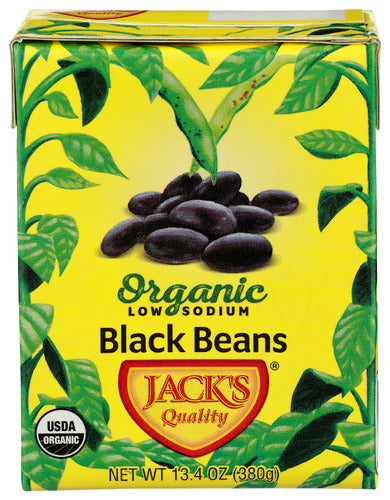 JACKS QUALITY BEAN BLACK LOW SODIUM ORG - 13.4 OZ