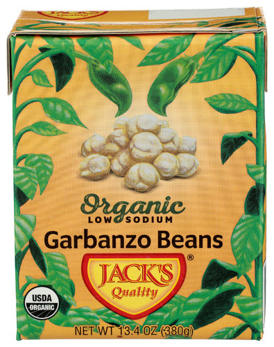 JACKS QUALITY BEAN GRBNZO LW SODIUM ORG - 13.4 OZ