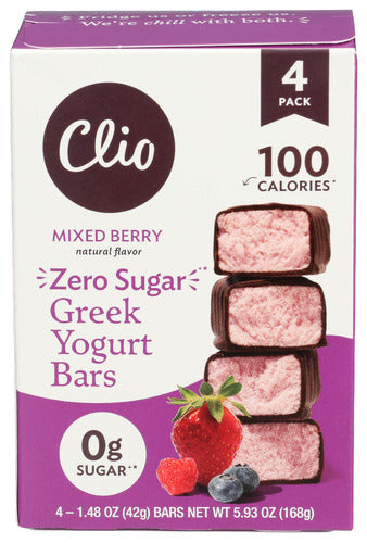 CLIO BAR DRK CHOC YGRT MIX BERRY - 5.93 OZ
