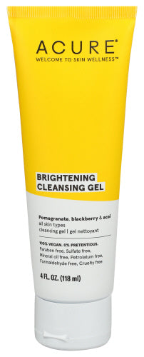 Acure 
Cleansing Gel Brightening, 4 FO.