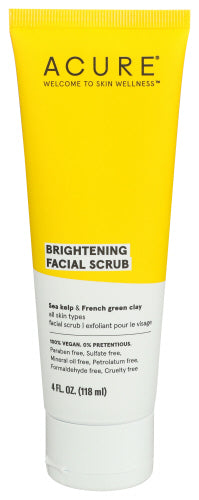 Acure 
Facial Scrub Brightening, 4 FO.