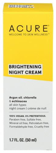 Acure 
Cream Night Brightening, 1.7 OZ.