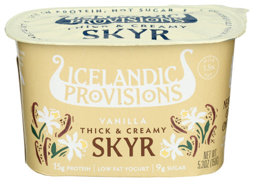 ICELANDIC PROVISIONS YOGURT VANILLA SKYR - 5.3 FO