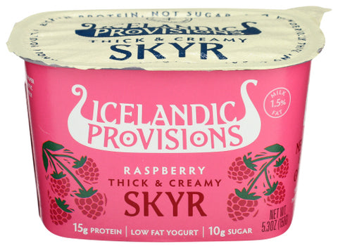 ICELANDIC PROVISIONS YOGURT RASPBERRY SKYR - 5.3 FO