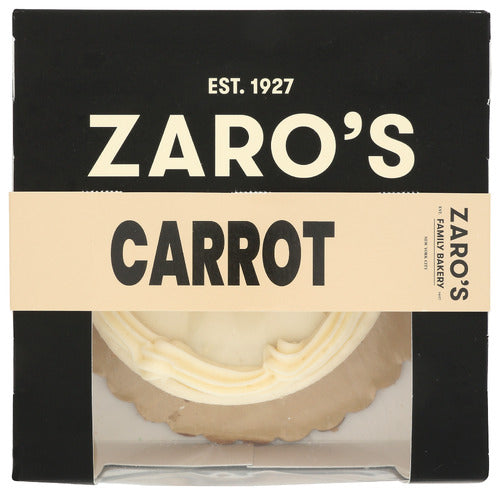 ZAROS FAMILY BAKERY CAKE CARROT 4IN - 15 OZ