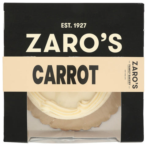 ZAROS FAMILY BAKERY CAKE CARROT 4IN - 15 OZ