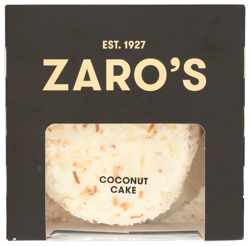 ZAROS FAMILY BAKERY CAKE COCONUT 4 INCH - 17 OZ