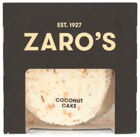 ZAROS FAMILY BAKERY CAKE COCONUT 4 INCH - 17 OZ