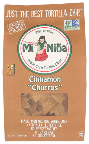 MI NINA CHIPS TRTLLA CINN CHURRO - 12 OZ