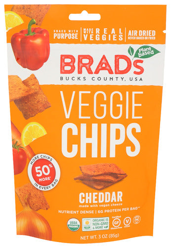 BRADS PLANT BASED CHIP CHEDDAR - 3 OZ