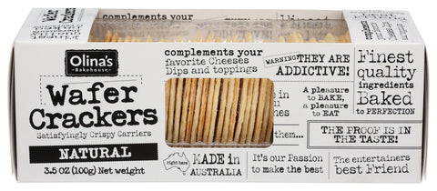 Olinas Bakehouse Cracker Wafer Natural, 3.5 OZ.