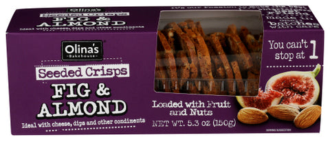 Olinas Bakehouse Crisps Fig & Almnd Seeded, 5.3 OZ.