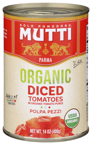 Mutti Tomatoes Diced, 14 OZ.
