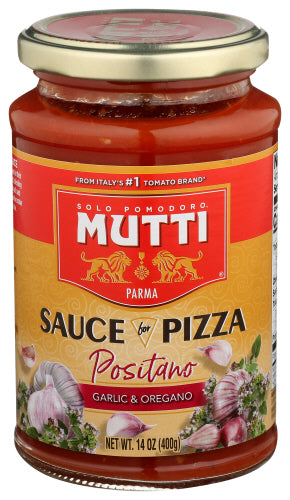 Mutti Sauce Pizza Grlic Oregano, 14 OZ.