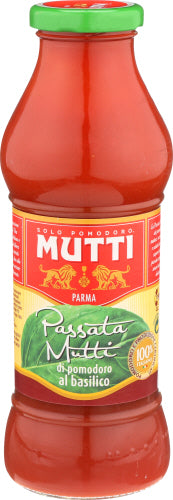 Mutti Sauce Pasta Puree W Basil, 14 OZ.