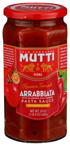Mutti Sauce Pasta Arrabiata, 24 OZ.