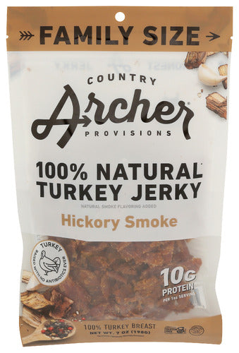 Country Archer 
Jerky Turkey Hickory Smkd, 7 OZ.