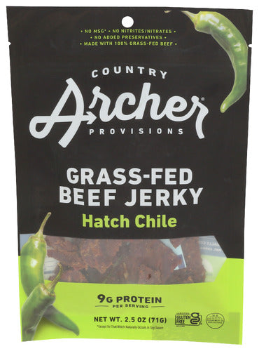 Country Archer 
Jerky Beef Hatch Chile, 2.5 OZ.