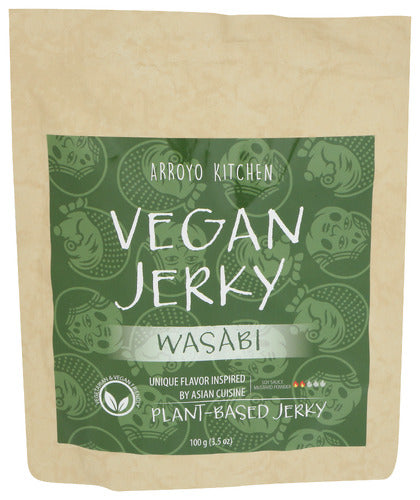 Arroyo Kitchen 
Jerky Plant Based Wasabi, 3.5 OZ.