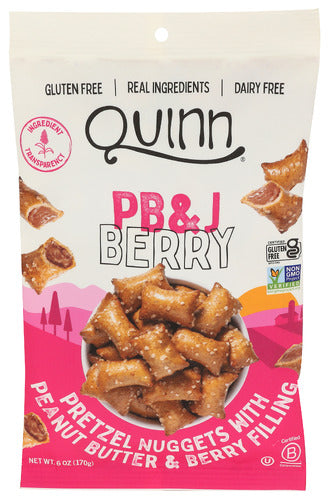 Quinn Pretzel Nugget Pbj Filld, 6 OZ.