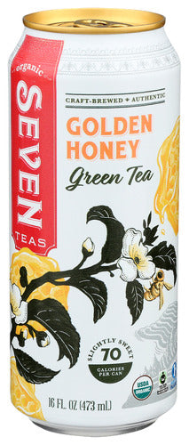 SEVEN TEAS TEA GREEN GOLDEN HONEY - 16 FO
