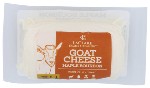 LACLARE FARMS CHEESE GOAT MAPLE BOURBON - 4 OZ