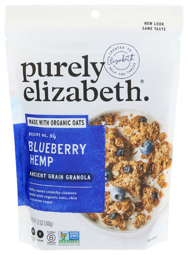 Purely Elizabeth Granola Blbrry Hemp, 12 OZ.