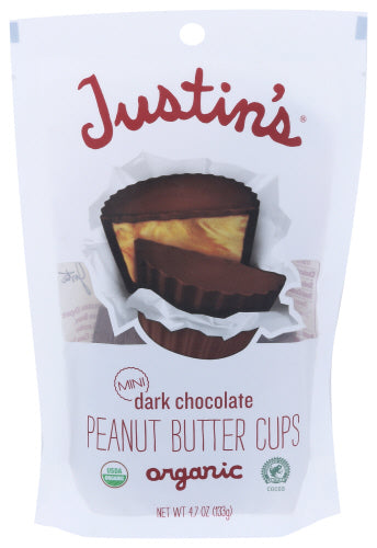 JUSTINS CHOC DARK PB MINIS ORG - 4.7 OZ