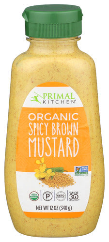 Primal Kitchen Mustard Spicy Brown, 12 OZ.