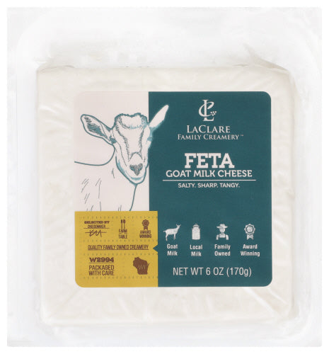 LACLARE FARMS CHEESE GOAT FETA - 6 OZ