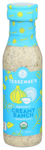 TESSEMAES DRESSING CRMY RANCH ORG - 10 OZ