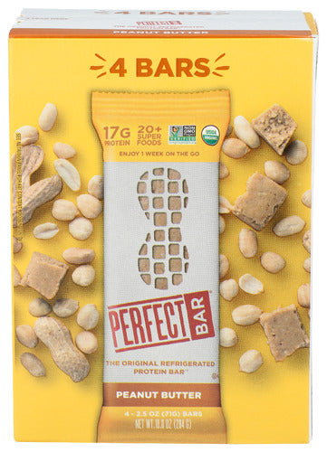 Perfect Foods Bar Peanut Butter 4Pk, 10 OZ.