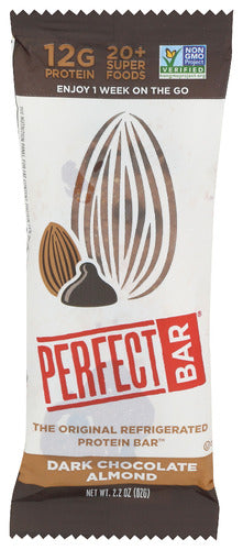 Perfect Foods Bar Dark Chocolate Almond, 2.2 OZ.
