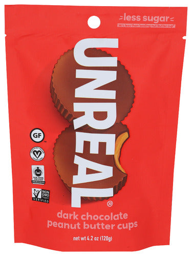 UNREAL CHOC DK PNUT BTR CUPS - 4.2 OZ