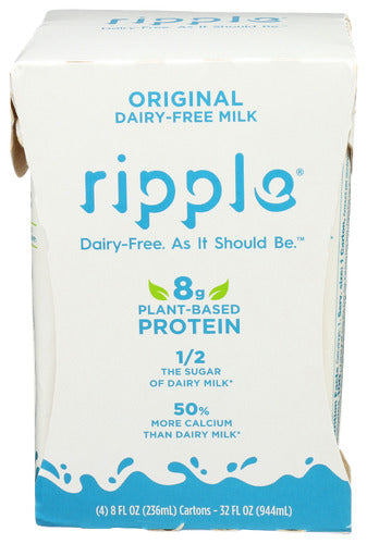 Ripple Milk Aseptic Original 4Pk, 32 FO.