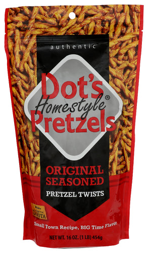 Dots Homestyle 
Pretzels Homestyle 16 Oz, 16 OZ.
