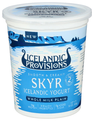 ICELANDIC PROVISIONS YOGURT PLAIN WH MLK SKYR - 30 OZ