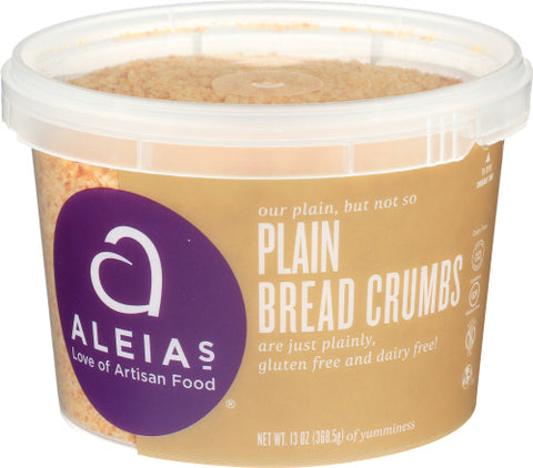 Aleias 
Bread Crumbs Plain Gf, 13 OZ.