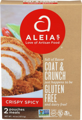 Aleias 
Bread Crumbs Crispy Spicy, 4.5 OZ.